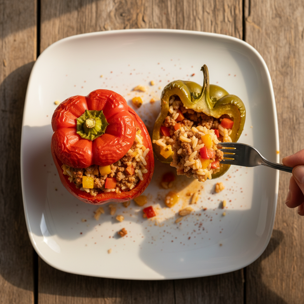 Gefüllte Paprika für Verliebte